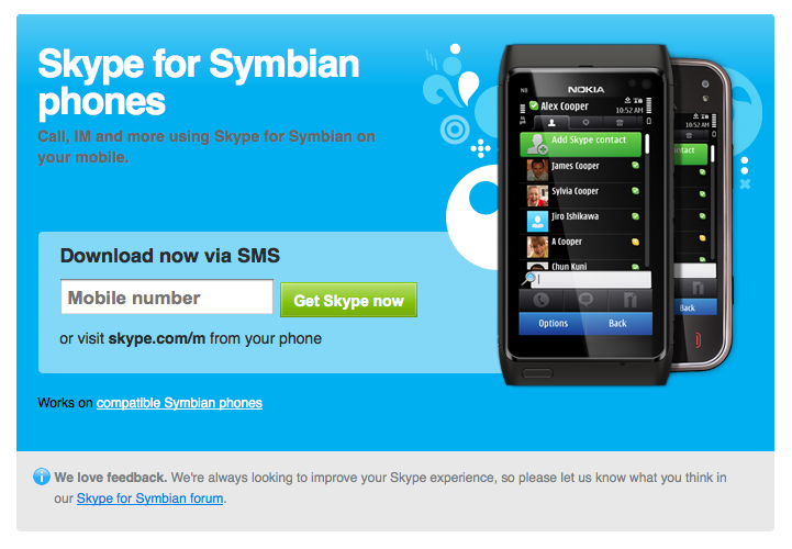 Download Skype For Symbian 3 Mobile