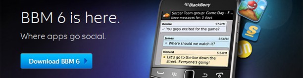 RIM Actualiza BlackBerry Messenger 6